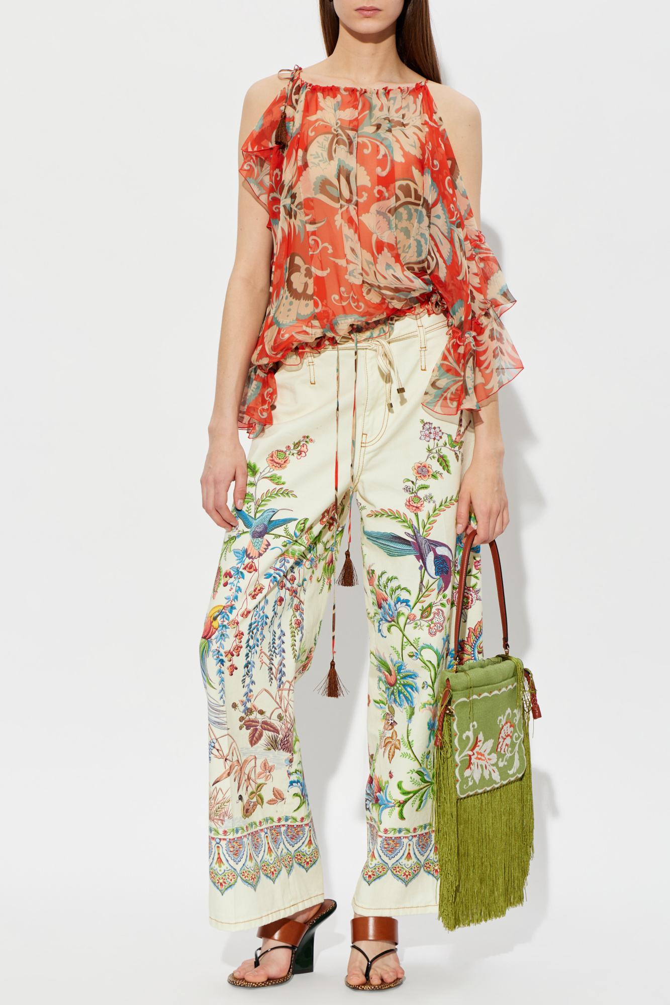 Etro Pants with a botanical motif | Women's | Vitkac